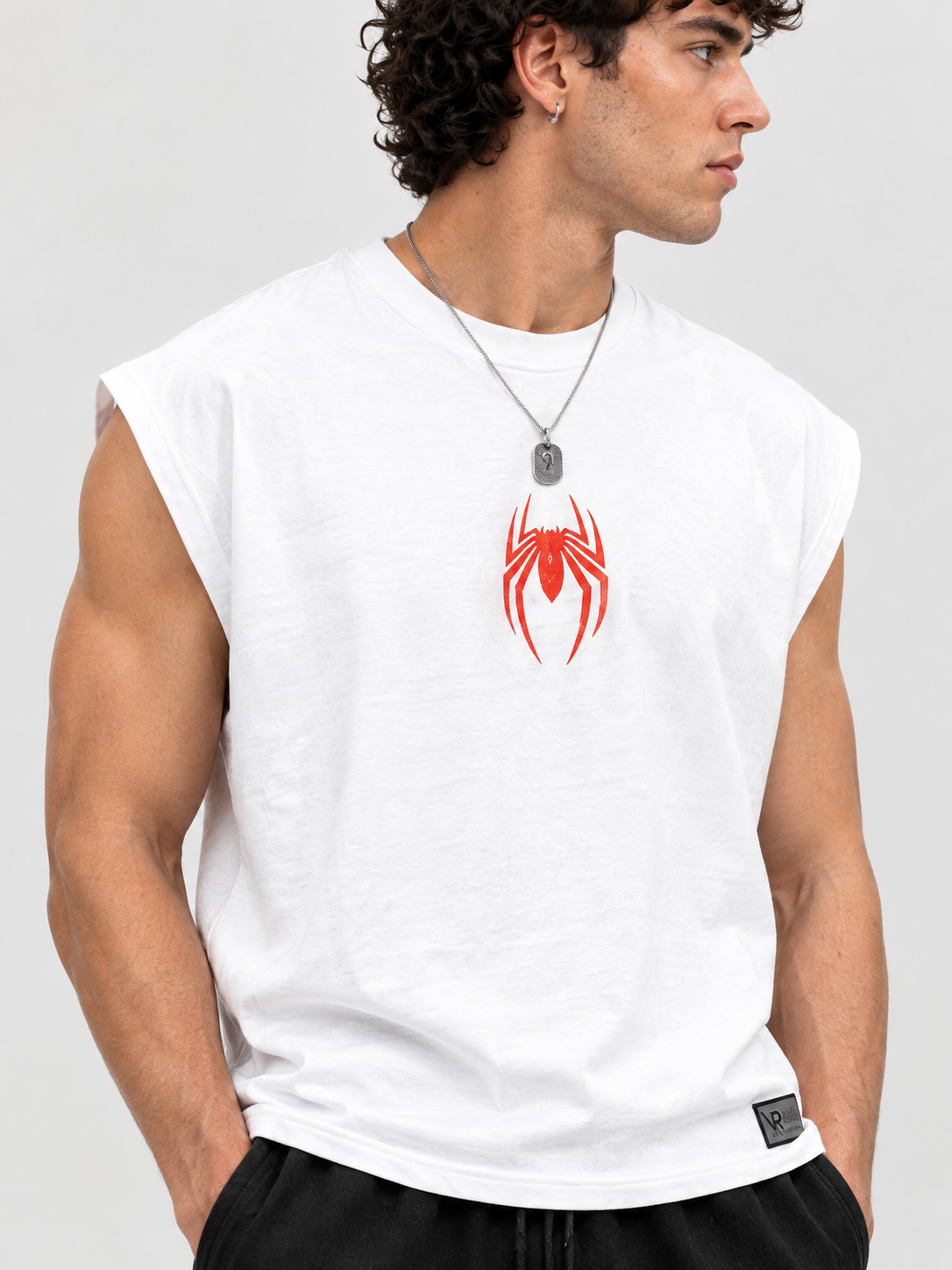 Crimson Spider Boxy Tank Top