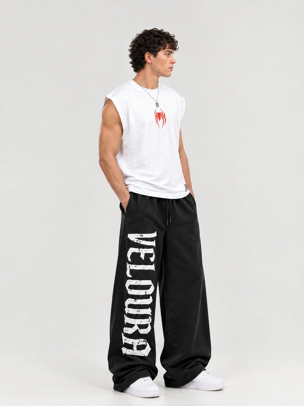 Crimson Spider Boxy Tank Top
